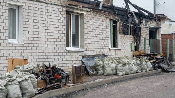 Professional Fire Damage Removal technician working in Havertown, PA